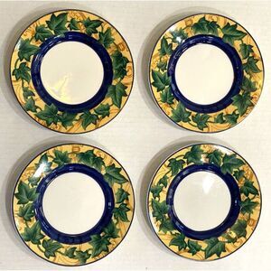 Casual Victoria Beale YVES 9034 Ivy Leaf set of 4 cup saucer 6 1/4" Thanksgiving
